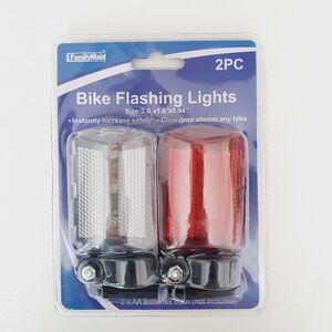2 Piece Bike Flashing Lights Extra Bright LED Bike Front Rear Lamps